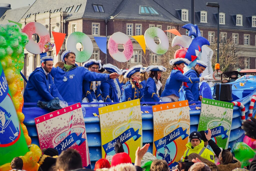 Karnevalswagen beim Umzug