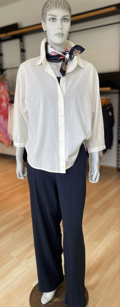 Bluse von Cecil, Top von Smith & Soul, Wide Leg Hose von Street One