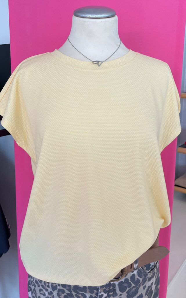 Strukurshirt vanille-gelb von Street One