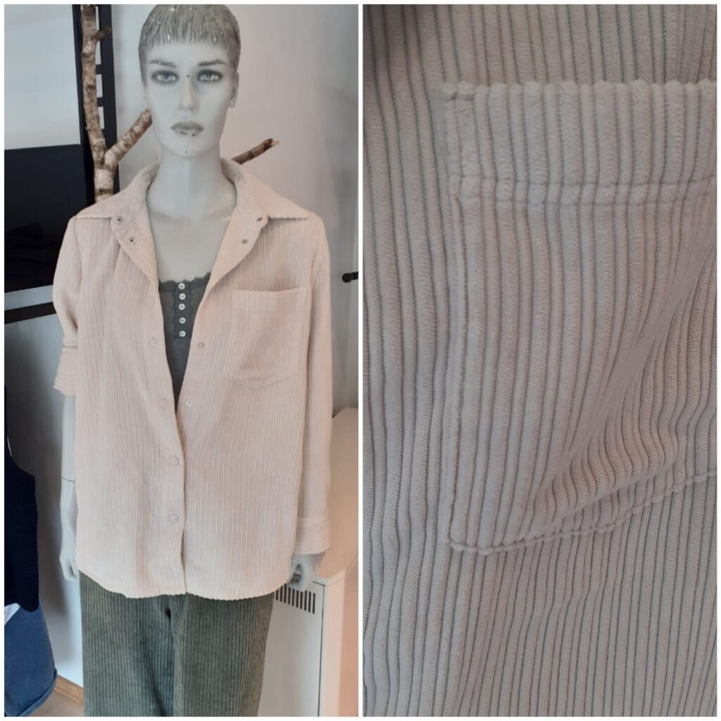 Cordbluse in Oat Milk von Cecil