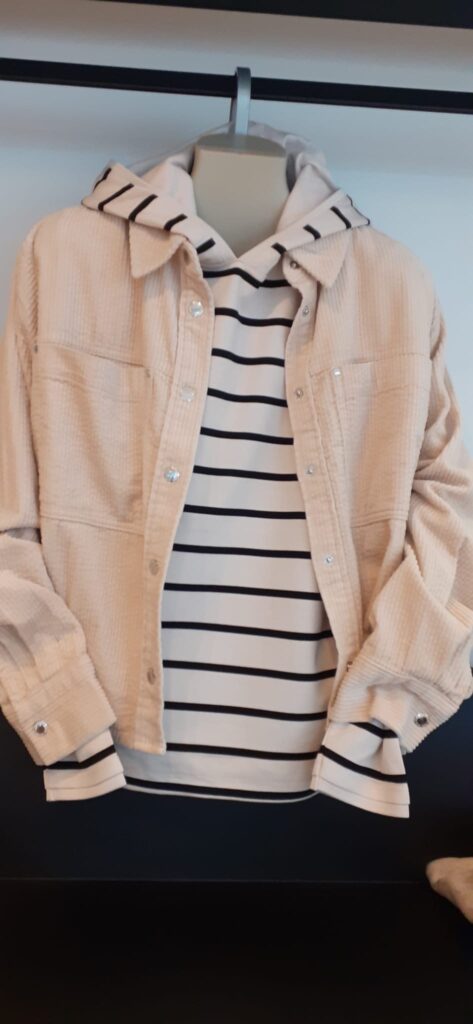 Hoody von Cecil und Cordhemd von Cecil