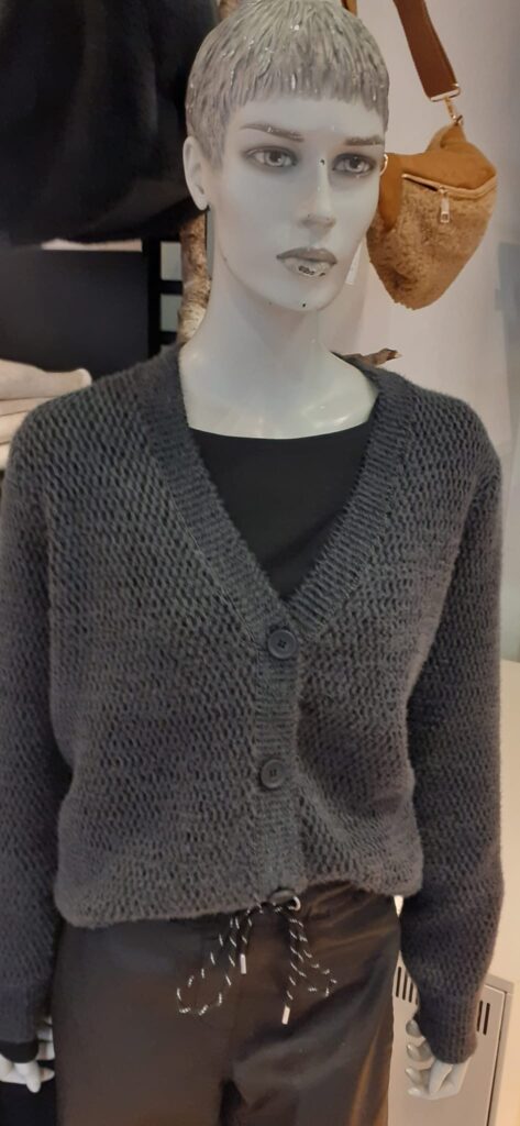 Cardigan schwarz/grau von Cecil