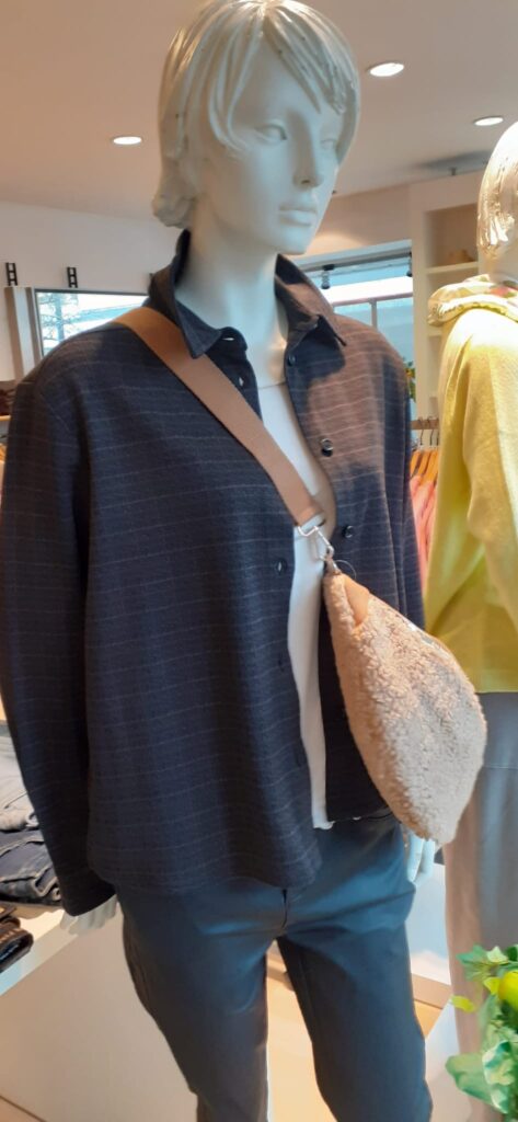 Bluse Check Jaquard in schwarz von Street One