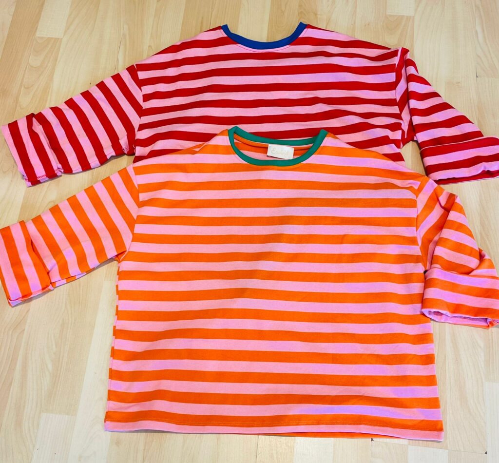 Gestreifte Langarm-Sweatshirts