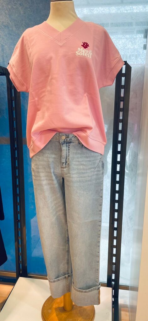 Sweatshirt 1/2 Arm on Cecil und Jeans Straight Leg von Blue Fire