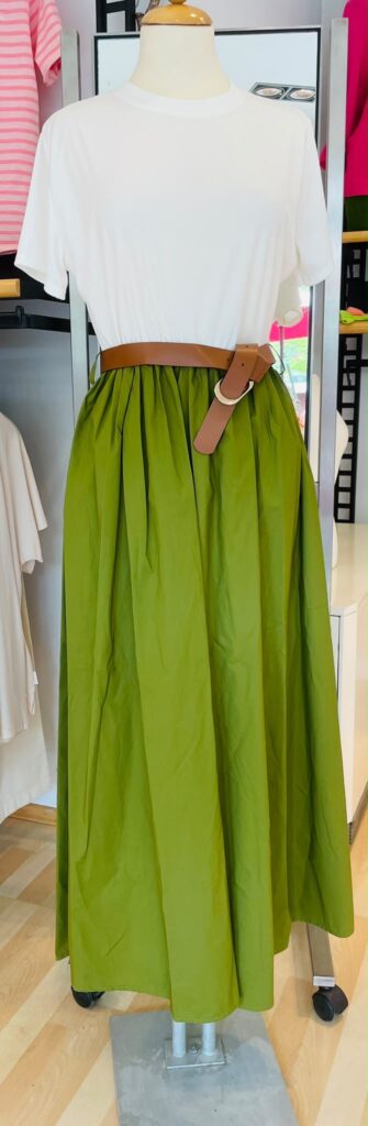 zweifarbiges Kleid