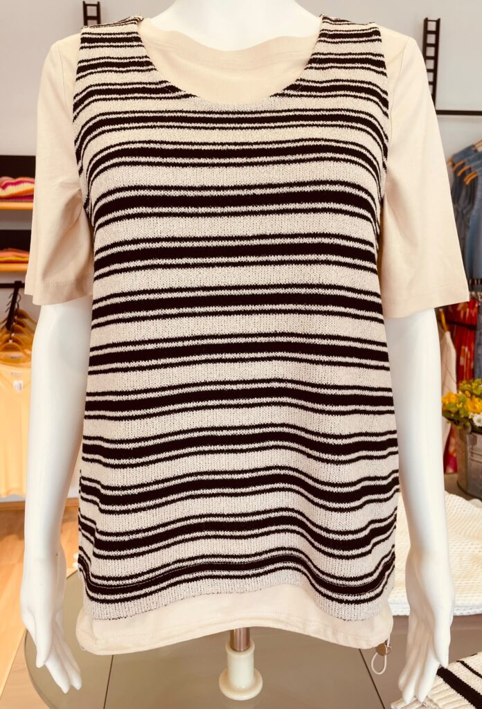 Top natur/schwarz gestreift von Street One