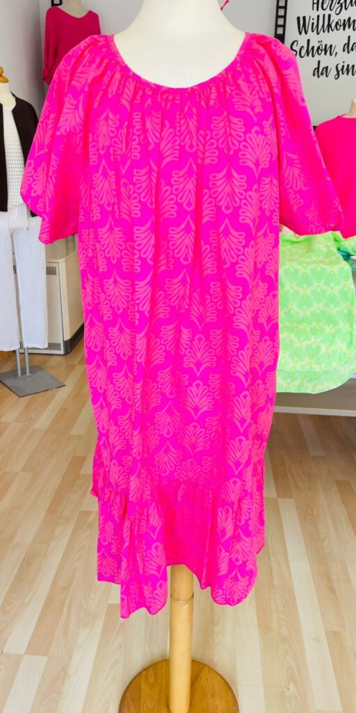 Baumwollkleid pink