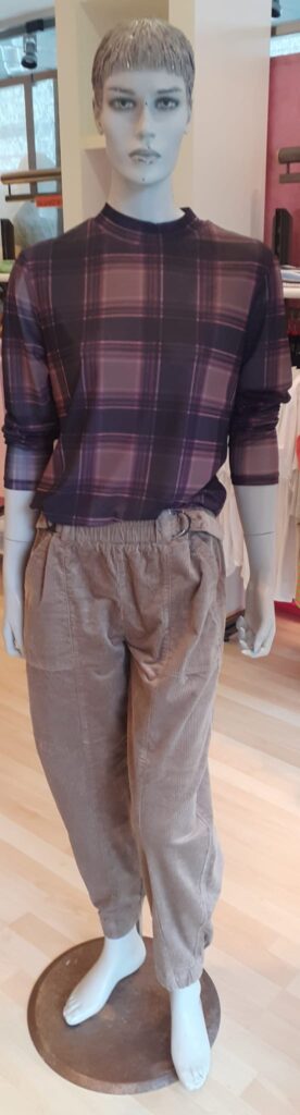 Shirt von Street One und Cord Barrel in sanded amber von Street One